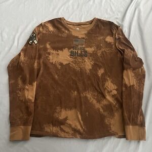 Nike Buffalo Bills Salute To Service Brown Camo Long Sleeve Shirt Women's XL NFL